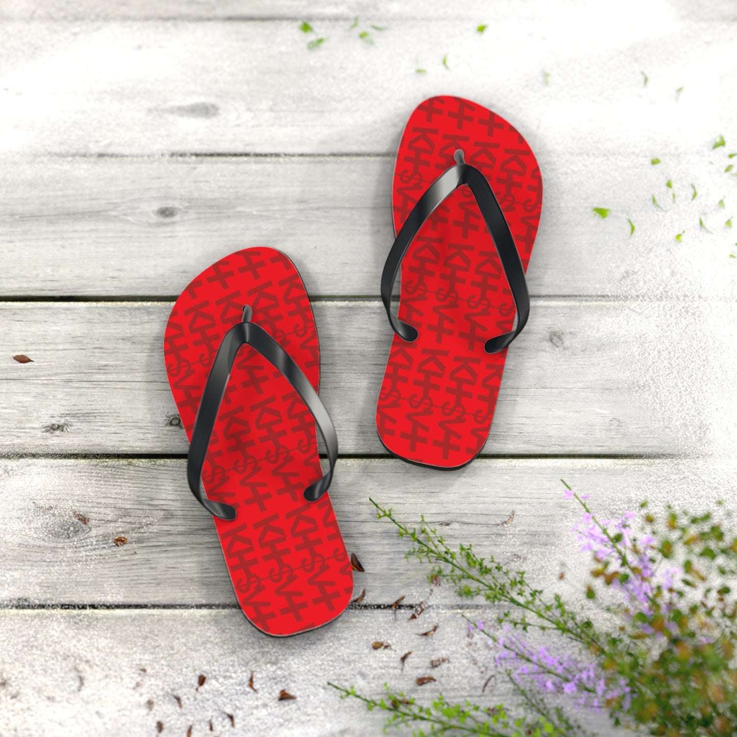 OG RED TASTIK727 Flip Flops for Casual Summer Vibes