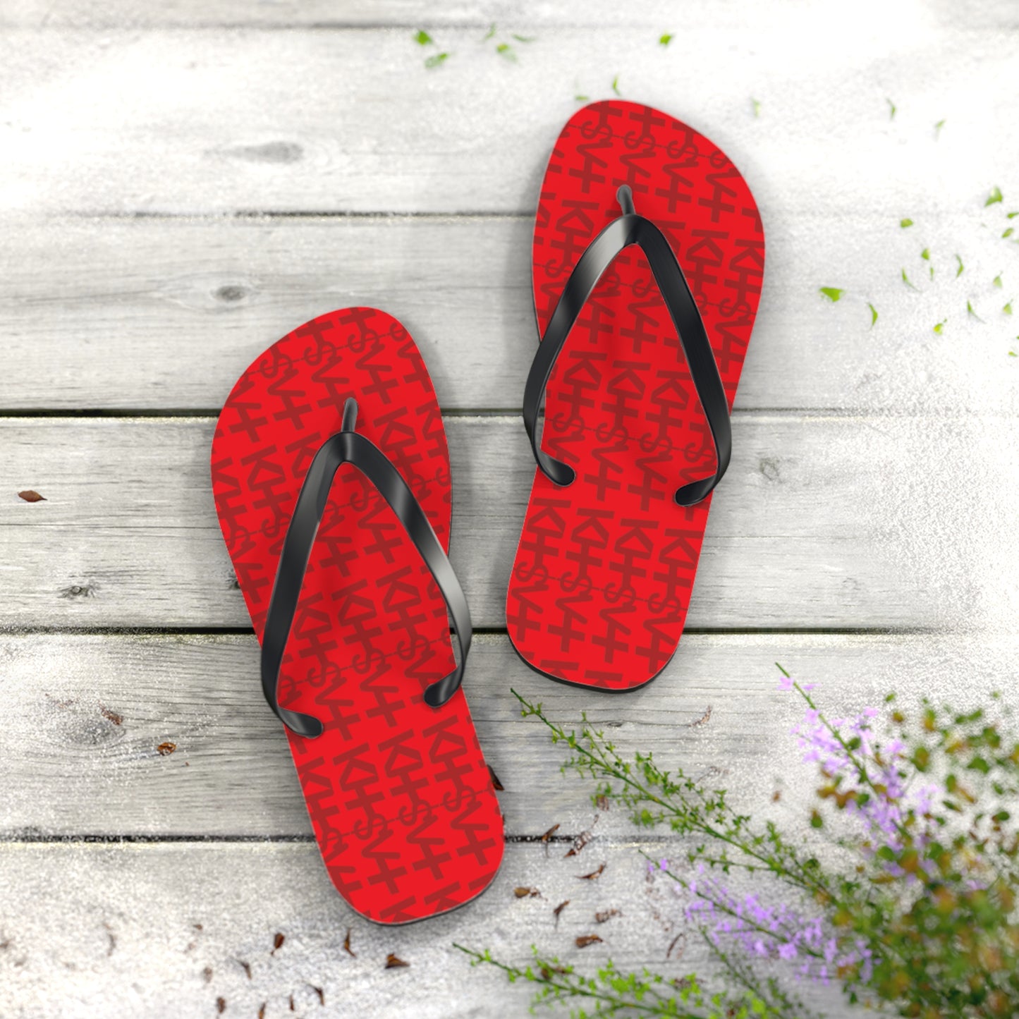 OG RED TASTIK727 Flip Flops for Casual Summer Vibes