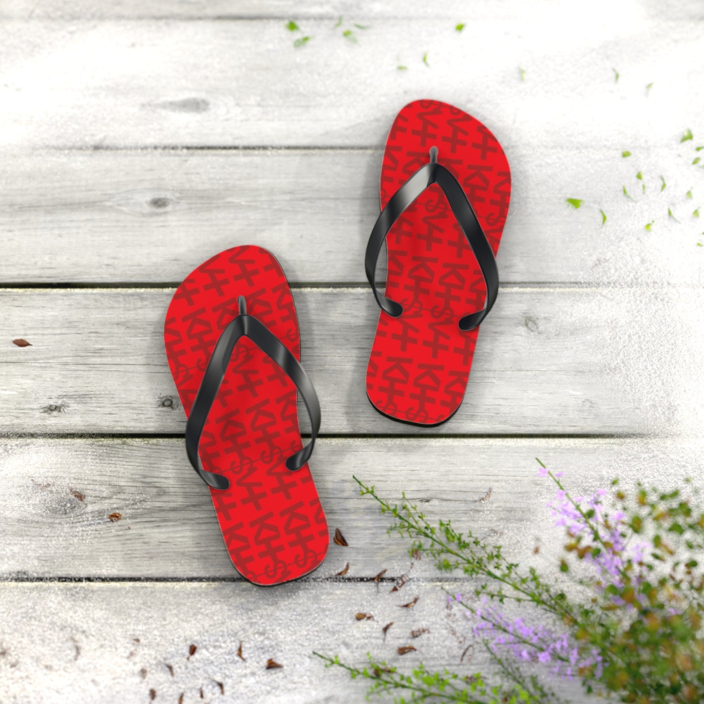 OG RED TASTIK727 Flip Flops for Casual Summer Vibes