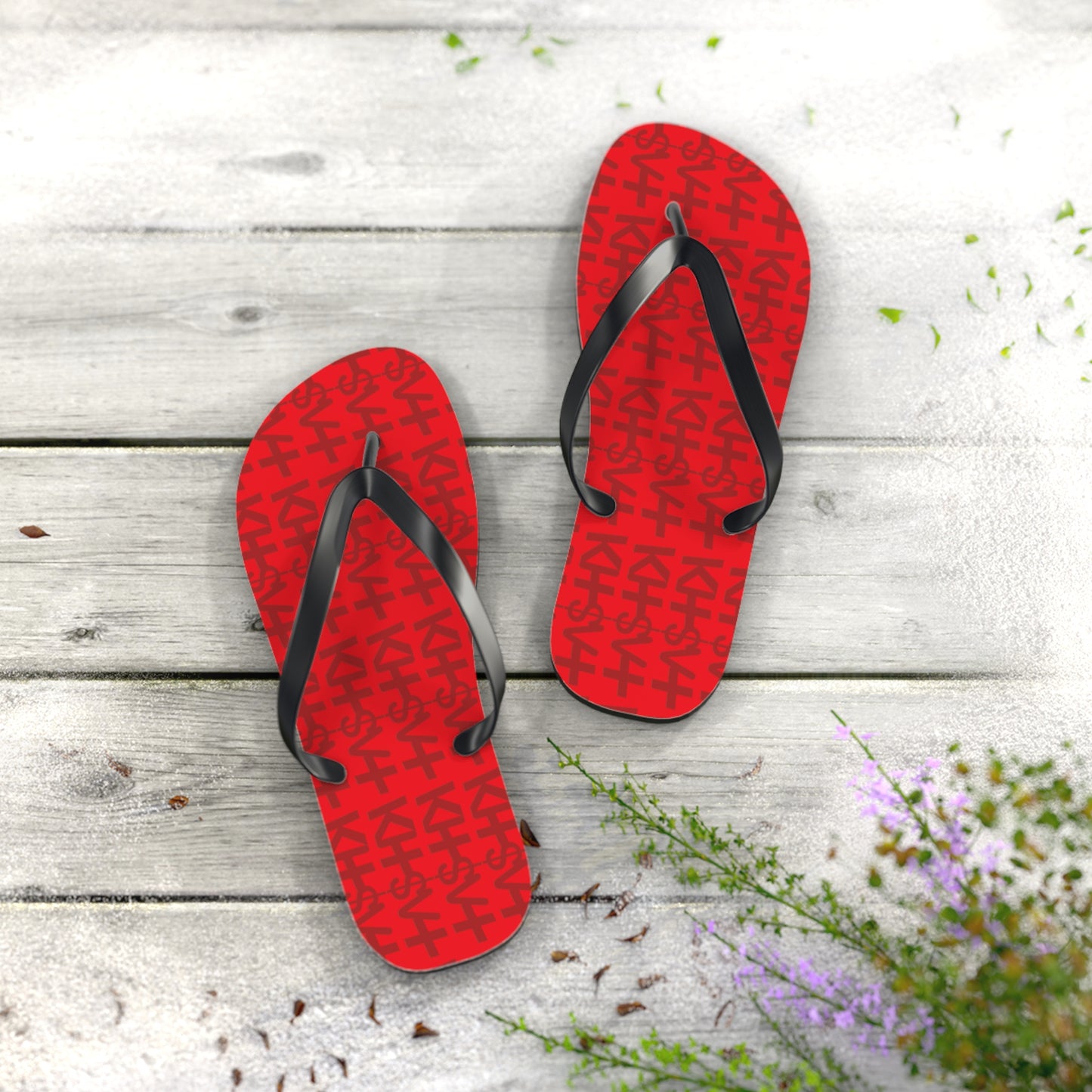 OG RED TASTIK727 Flip Flops for Casual Summer Vibes