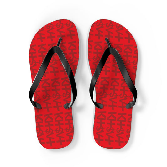 OG RED TASTIK727 Flip Flops for Casual Summer Vibes